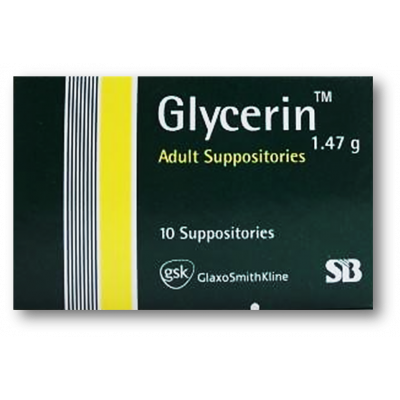 GLYCERIN ADULT 1.47 G ( GLYCERIN ) GSK GLAXO 10 SUPPOSITORIES